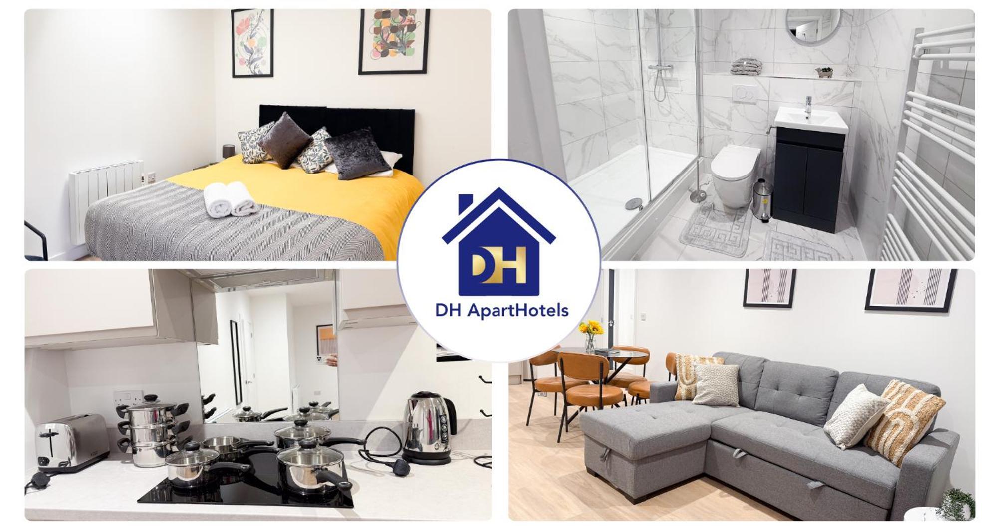 Spacious Modern 1 Bed Apartments In St Neots - Perfect For Contractors & Professionals - Free Parking - Wifi - Fully Equipped Kitchen - Smart Tv Ideal For Work Stays And Long Projects Buitenkant foto